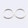 925 Sterling Silver Soldered Closed Jump Rings STER-F036-03S-0.8x5-2