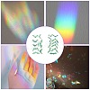 2PCS 2 Styles PVC Stickers Colorful Window Stickers 3D Laser Bat Static Glass Window Stickers JX825A-5