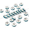 Brass Grade A Rhinestone Spacer Beads RSB038NF-13-1
