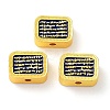 Alloy Enamel Beads ENAM-B001-02-2