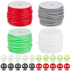 32Pcs 4 Colors Plastic Spring Cord Locks KY-BC0001-46B-1