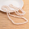 Natural Pearl Beads Necklace NJEW-P129-B-06-01A-2