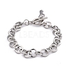 Tarnish Resistant 304 Stainless Steel Cable Chain Bracelets BJEW-P237-08P-4