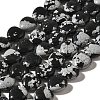 Natural Snowflake Obsidian Beads Strands X-G-R190-10mm-51-2