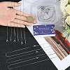 12Pcs 304 Stainless Steel Serpentine Chain Necklaces Set for Men Women NJEW-SC0001-26-3
