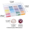 960Pcs 12 Colors Glass Beads GLAA-YW0001-52-4