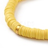 Handmade Polymer Clay Heishi Beads Stretch Bracelets BJEW-JB05759-02-3