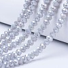 Electroplate Glass Beads Strands EGLA-A034-P10mm-B11-1