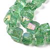 Electroplated Natural Quartz Beads Strands G-G767-02-02-3