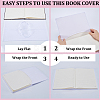 CRASPIRE 3Pcs Elastic Fabric Book Covers DIY-CP0007-42A-6