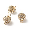 Alloy Crystal Rhinestone Connector Charms PALLOY-JF01359-1