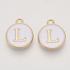 Golden Plated Alloy Charms X-ENAM-S118-01L-1