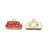 Rack Plating Alloy Enamel Pendants X1-ENAM-N055-173A-3