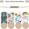 50Pcs Silicone Beads Round Rubber Beads 15MM Loose Spacer Beads for DIY Supplies Jewelry Keychain Making JX474A-5