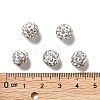 Pave Disco Ball Beads X1-RB-A130-10mm-9-3