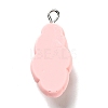 Opaque Resin Pendants RESI-G043-D04-B-3