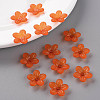 Frosted Acrylic Bead Caps MACR-S371-08A-726-6