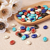 BEADTHOVEN 100Pcs 5 Colors Plating Retro Acrylic Beads PACR-BT0001-01-5