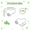 1Pc 925 Sterling Silver Screw Carabiner Lock Charms STER-NB0001-20A-P-2