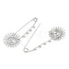 Sun 304 Stainless Steel Safety Pins Brooch Findings SA-CBA098D-13D-P-2