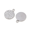 304 Stainless Steel Pendants STAS-I363-09P-2