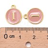 Golden Plated Alloy Enamel Charms X-ENAM-S118-07I-3