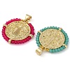 Brass Micro Pave Cubic Zirconia Pendants KK-U032-05G-3