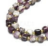 Natural Plum Blossom Tourmaline Beads Strand G-I376-D79-01-3