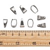 Tarnish Resistant 201 Stainless Steel Snap on Bails X-STAS-H052-4