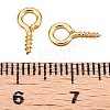 Brass Screw Eye Pin Peg Bails KK-A171-23-01G-3