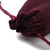 Velvet Jewelry Drawstring Storage Pouches ABAG-P013-02A-04-3