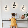 4Pcs Iron Art Wall Mounted Candle Holders ODIS-DL0001-06-3
