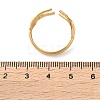 304 Stainless Steel Rock & Roll Hand Gesture Cuff Rings for Women Men RJEW-B118-02G-5