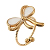 304 Stainless Steel Enamel Cuff Open Rings SA-G002-02G-01-1