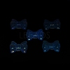 UV Plating Luminous Transparent Acrylic Beads OACR-P010-08D-4