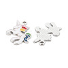 Alloy Enamel Pendants ENAM-N054-42C-RS-3