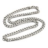 Non-Tarnish 201 Stainless Steel Curb Chain Necklaces for Men NJEW-Q336-08F-P-3