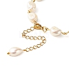 Plum Blossom Flower Glass Link Bracelet for Girl Women X1-BJEW-TA00017-01-5