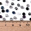 Opaque & Transparent Inside Colours 6/0 Glass Seed Beads SEED-F004-4mm-01-4