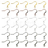 60Pcs 6 Colors Brass French Earring Hooks KK-TADJ0001-10-1