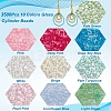 3500Pcs 10 Colors Glass Cylinder Beads SEED-NB0001-78-4