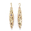 Real 18K Gold Plated Brass Micro Pave Cubic Zirconia Pendants X-ZIRC-M114-54G-1