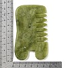 Natural Xiuyan Jade Massage Combs AJEW-K045-01C-3