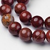 Natural Red Jasper Beads Strands G-D809-15-8mm-3