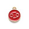 Alloy Enamel Pendants ENAM-S124-01B-07D-2