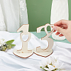 Poplar Wood Table Numbers WOOD-WH0112-97-6