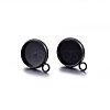 304 Stainless Steel Stud Earring Settings LS-STAS-H467-08B-16mm-2