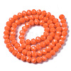 Opaque Solid Color Glass Beads Strands EGLA-A034-P8mm-D20-2