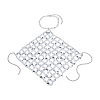 Iron & Clear Acrylic Chest Bikini Body Chains for Sexy Women AJEW-WH0348-730-6