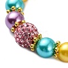 Glass Imitation Pearl Beaded Bracelets for Women BJEW-JB10033-01-3
